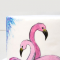 Детский торт с фламинго
