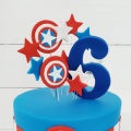 Детский торт Капитан Америка