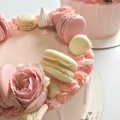 Рожевий жіночий торт